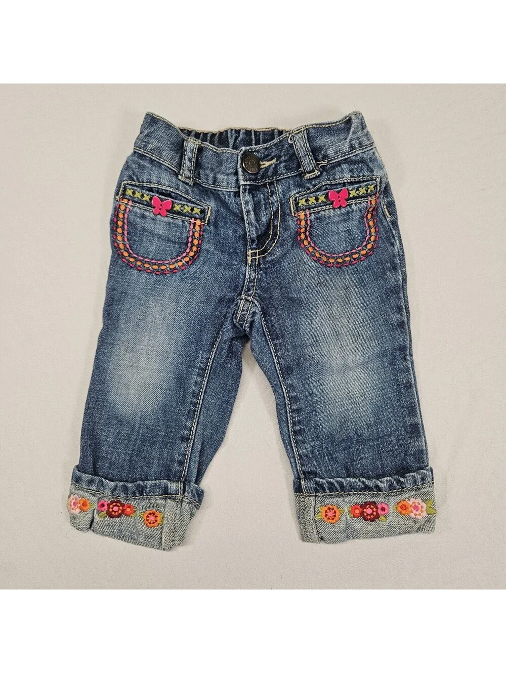Girls Gymboree jeans size 6-12 months
